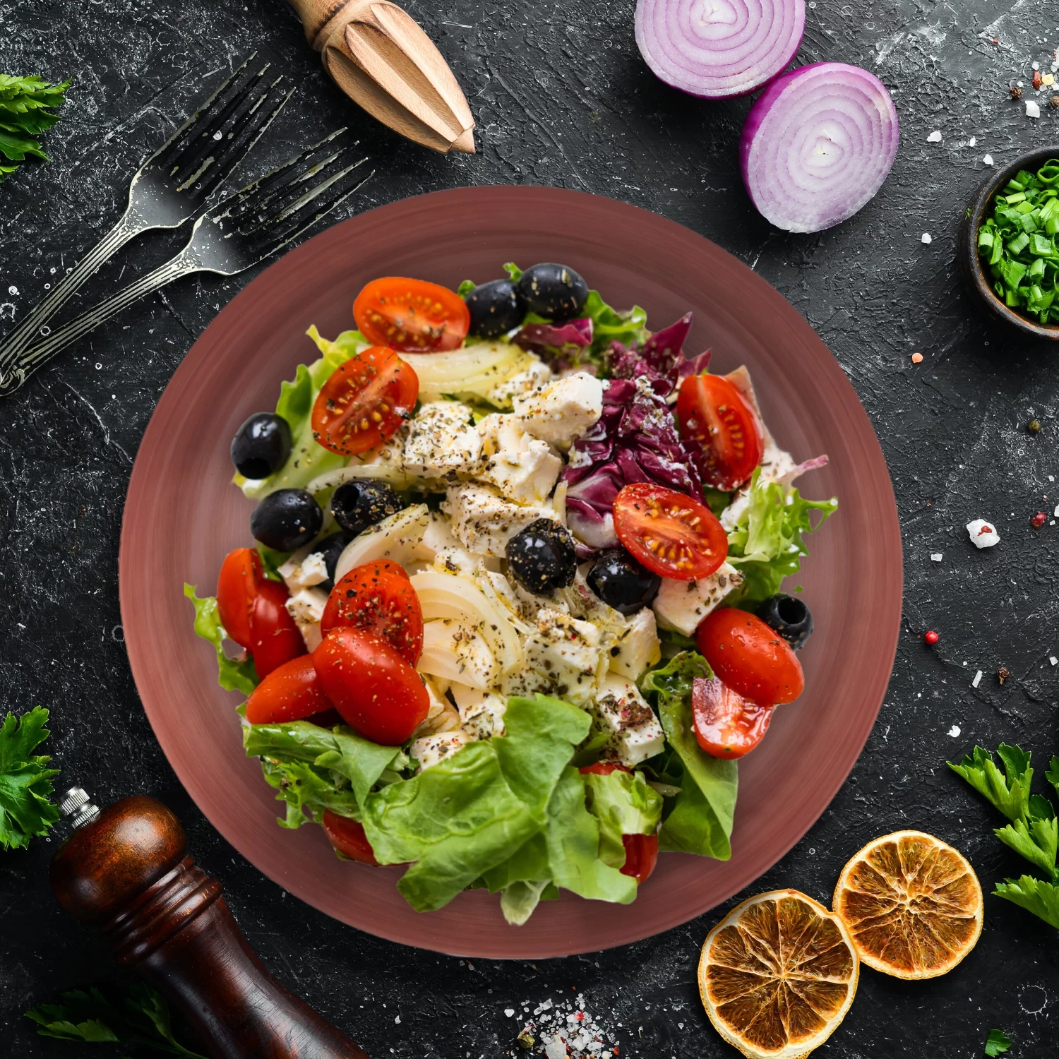 2 X Salatschüssel In Kupfer - (H)12 X Ø 31,5 Cm 5 2 X Salatschüssel In Kupfer - (H)12 X Ø 31,5 Cm – Bild 5