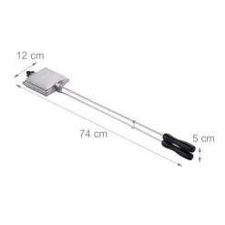 2 X Sandwicheisen In Silber 11 2 X Sandwicheisen In Silber -Relaxdays relaxdays 2 x sandwicheisen in silber 3