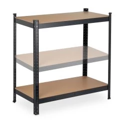 2 X Schwerlastregal In Schwarz - (B)75 X (H)150 X (T)30 Cm -Relaxdays relaxdays 2 x schwerlastregal in schwarz b 75 x h 150 x t 30 cm 6