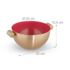 2 X Servierschüssel In Gold/ Rot 10 2 X Servierschüssel In Gold/ Rot -Relaxdays relaxdays 2 x servierschussel in gold rot 3