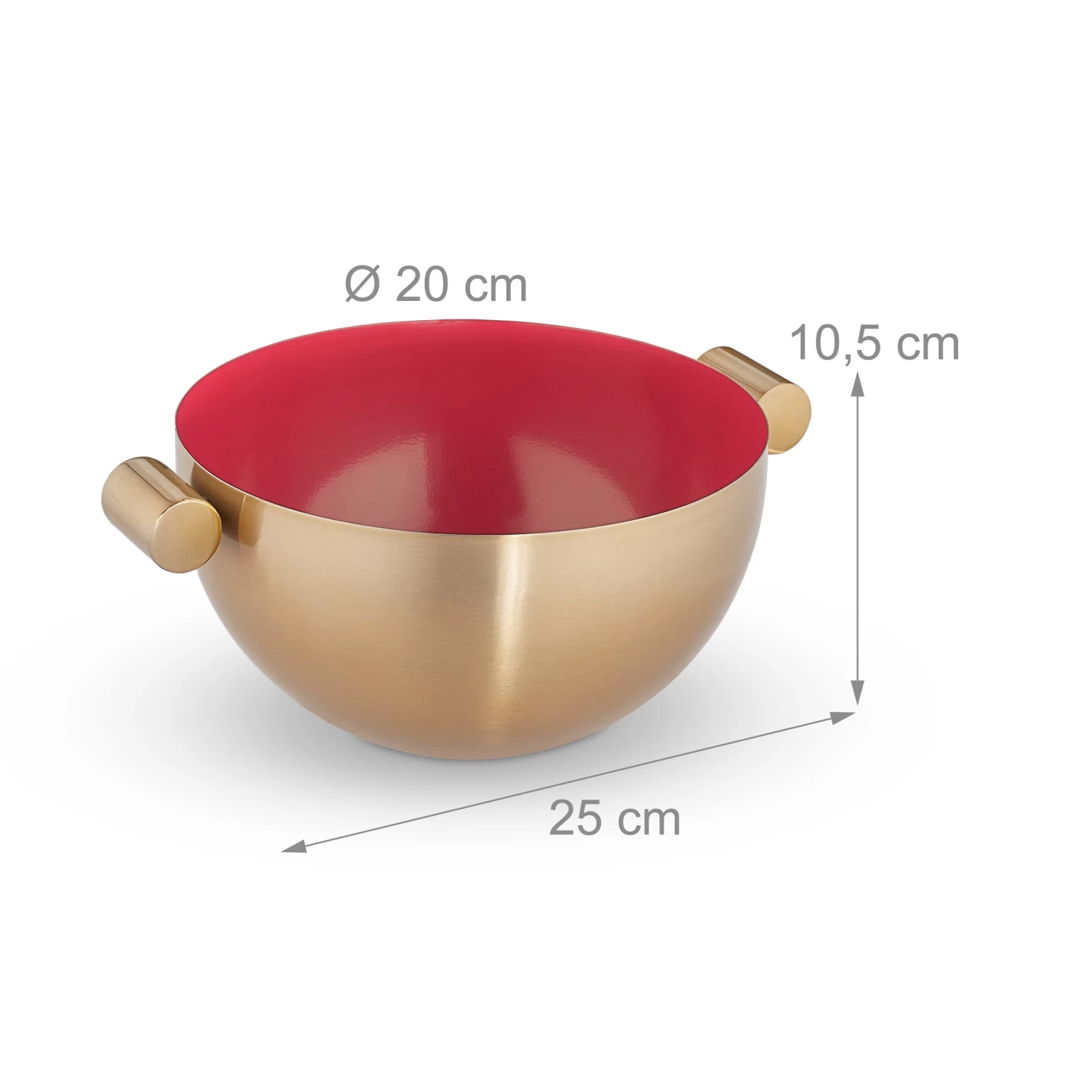 2 X Servierschüssel In Gold/ Rot 4 2 X Servierschüssel In Gold/ Rot – Bild 4