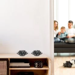 2 X Teelichthalter In Silber - (H)6 X Ø 13,5 Cm -Relaxdays relaxdays 2 x teelichthalter in silber h 6 x o 13 5 cm 2