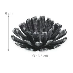 2 X Teelichthalter In Silber - (H)6 X Ø 13,5 Cm -Relaxdays relaxdays 2 x teelichthalter in silber h 6 x o 13 5 cm 3