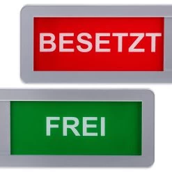 2 X Türschild "Besetzt Frei" In Rot/ Grün 13 2 X Türschild "Besetzt Frei" In Rot/ Grün -Relaxdays relaxdays 2 x turschild besetzt frei in rot grun 5