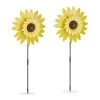 2 X Windrad "Sonnenblume" In Gelb - (B)29 X (H)76 X (T)8 Cm