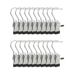 20x Stiefelklammern In Silber/Schwarz