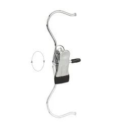 20x Stiefelklammern In Silber/Schwarz -Relaxdays relaxdays 20x stiefelklammern in silber schwarz 5