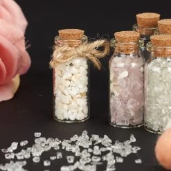 240x Glasfläschchen In Transparent -Relaxdays relaxdays 240x glasflaschchen in transparent 2