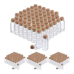 240x Glasfläschchen In Transparent