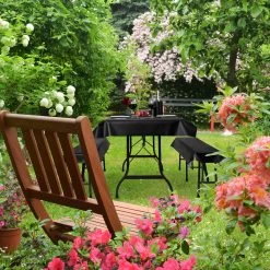 24x Bierzeltgarnitur Auflage In Rot -Relaxdays relaxdays 24x bierzeltgarnitur auflage in rot 4