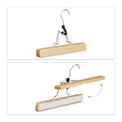 24x Hosenspanner In Natur -Relaxdays relaxdays 24x hosenspanner in natur 5