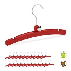 24x Kleiderbügel "Marienkäfer" In Rot