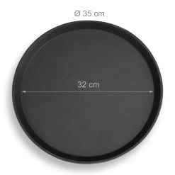 25x Gastrotablett In Schwarz - Ø35 Cm 10 25x Gastrotablett In Schwarz - Ø35 Cm -Relaxdays relaxdays 25x gastrotablett in schwarz o35 cm 3