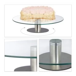 2er Tortenteller In Transparent - Ø 30 Cm -Relaxdays relaxdays 2er tortenteller in transparent o 30 cm 2