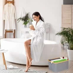 2x Aufbewahrungsbox In Grau - (B)45,5 X (H)22,5 X (T)35,5 Cm 10 2x Aufbewahrungsbox In Grau - (B)45,5 X (H)22,5 X (T)35,5 Cm -Relaxdays relaxdays 2x aufbewahrungsbox in grau b 45 5 x h 22 5 x t 35 5 cm 2