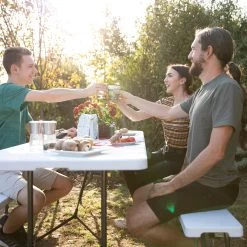 2x Bierbank In Weiß - (B)180 X (H)42 X (T)25 Cm -Relaxdays relaxdays 2x bierbank in weiss b 180 x h 42 x t 25 cm 2