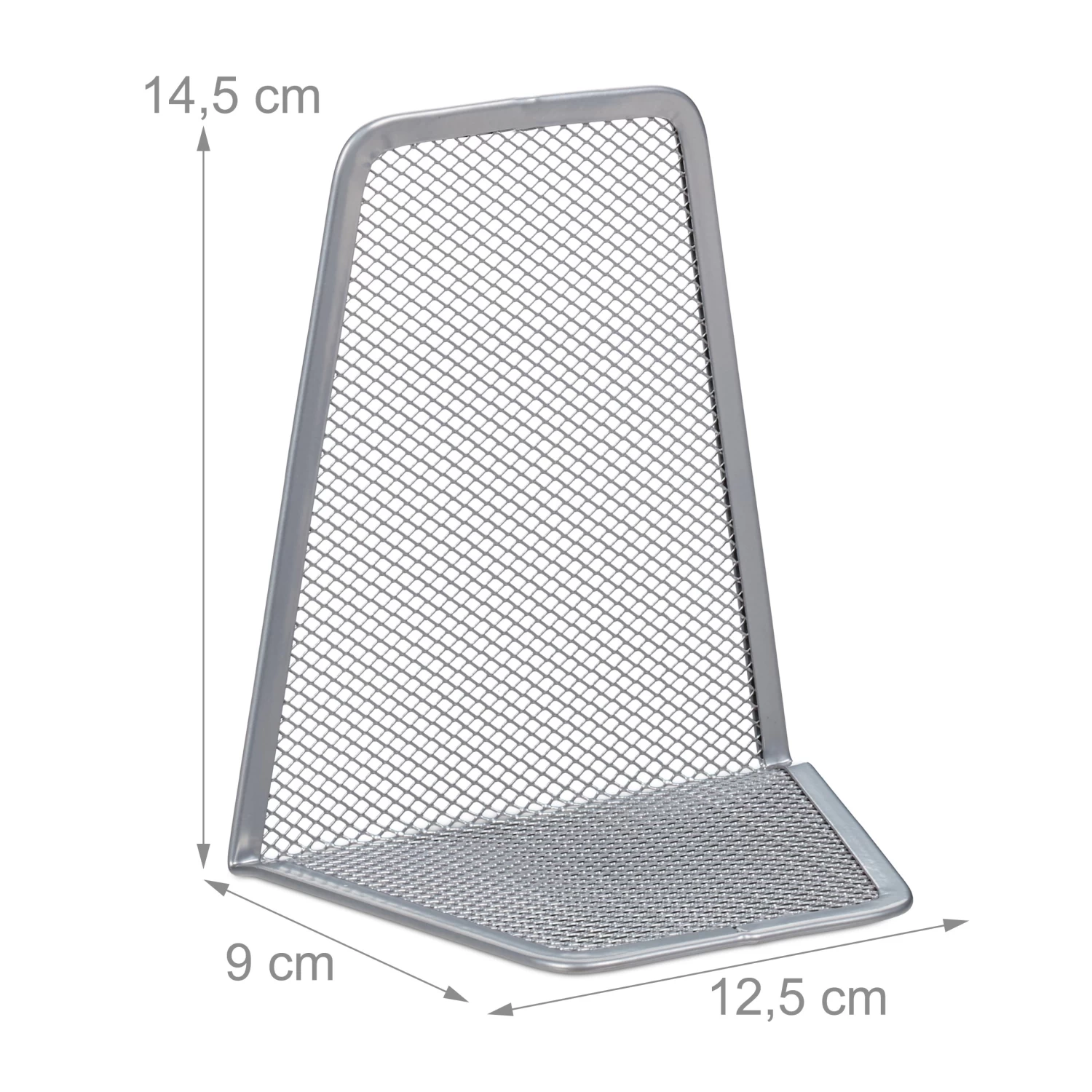 2x Buchstütze In Silber - (B)12,5x (H)14,5 X (T)9 Cm 4 2x Buchstütze In Silber - (B)12,5x (H)14,5 X (T)9 Cm – Bild 4