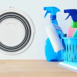 2x Falteimer In Grün - 10 L -Relaxdays relaxdays 2x falteimer in grun 10 l 4