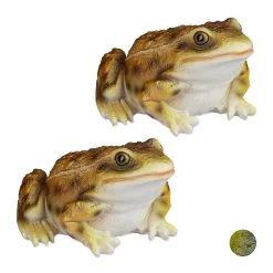 2x Froschfigur In Gelb