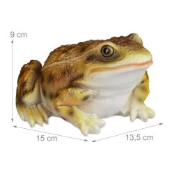 2x Froschfigur In Gelb -Relaxdays relaxdays 2x froschfigur in gelb 3