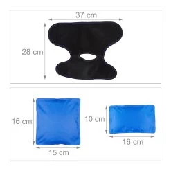 2x Fußkühlpad In Schwarz -Relaxdays relaxdays 2x fusskuhlpad in schwarz 3