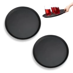 2x Gastrotablett In Schwarz - Ø35 Cm