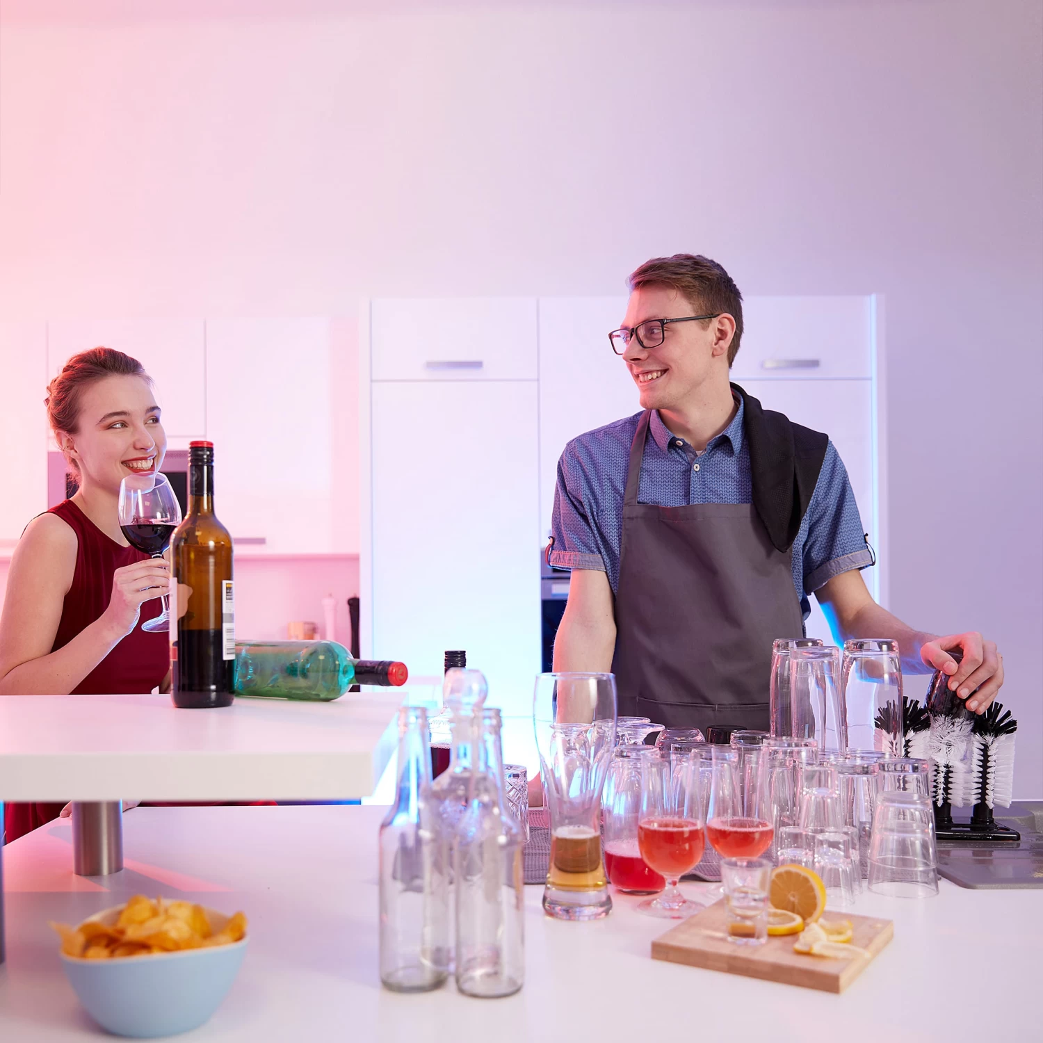 2x Gläserspülbürste In Weiß/Schwarz - (B)18,5 X (H)22 X (T)9,5 Cm 3 2x Gläserspülbürste In Weiß/Schwarz - (B)18,5 X (H)22 X (T)9,5 Cm – Bild 3