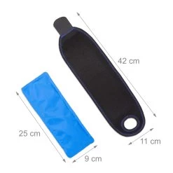 2x Kühlpad In Schwarz/Blau -Relaxdays relaxdays 2x kuhlpad in schwarz blau 3