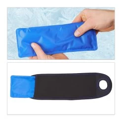 2x Kühlpad In Schwarz/Blau -Relaxdays relaxdays 2x kuhlpad in schwarz blau 5