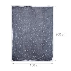 2x Kuscheldecke In Grau/ Weiß - (B)150 X (T)200 Cm -Relaxdays relaxdays 2x kuscheldecke in grau weiss b 150 x t 200 cm 10