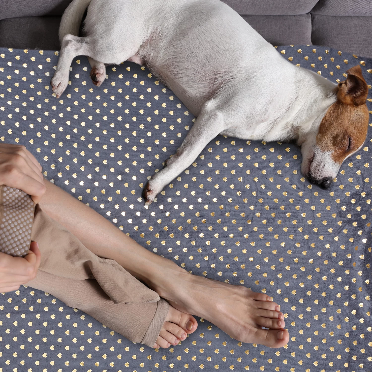 2x Kuscheldecke In Grau/ Weiß - (B)150 X (T)200 Cm 3 2x Kuscheldecke In Grau/ Weiß - (B)150 X (T)200 Cm – Bild 3