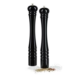 2x Pfeffermühle In Schwarz - (H)40 Cm -Relaxdays relaxdays 2x pfeffermuhle in schwarz h 40 cm 7