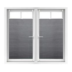 2x Plissee In Grau - (B)90 X (H)210 Cm -Relaxdays relaxdays 2x plissee in grau b 90 x h 210 cm 5