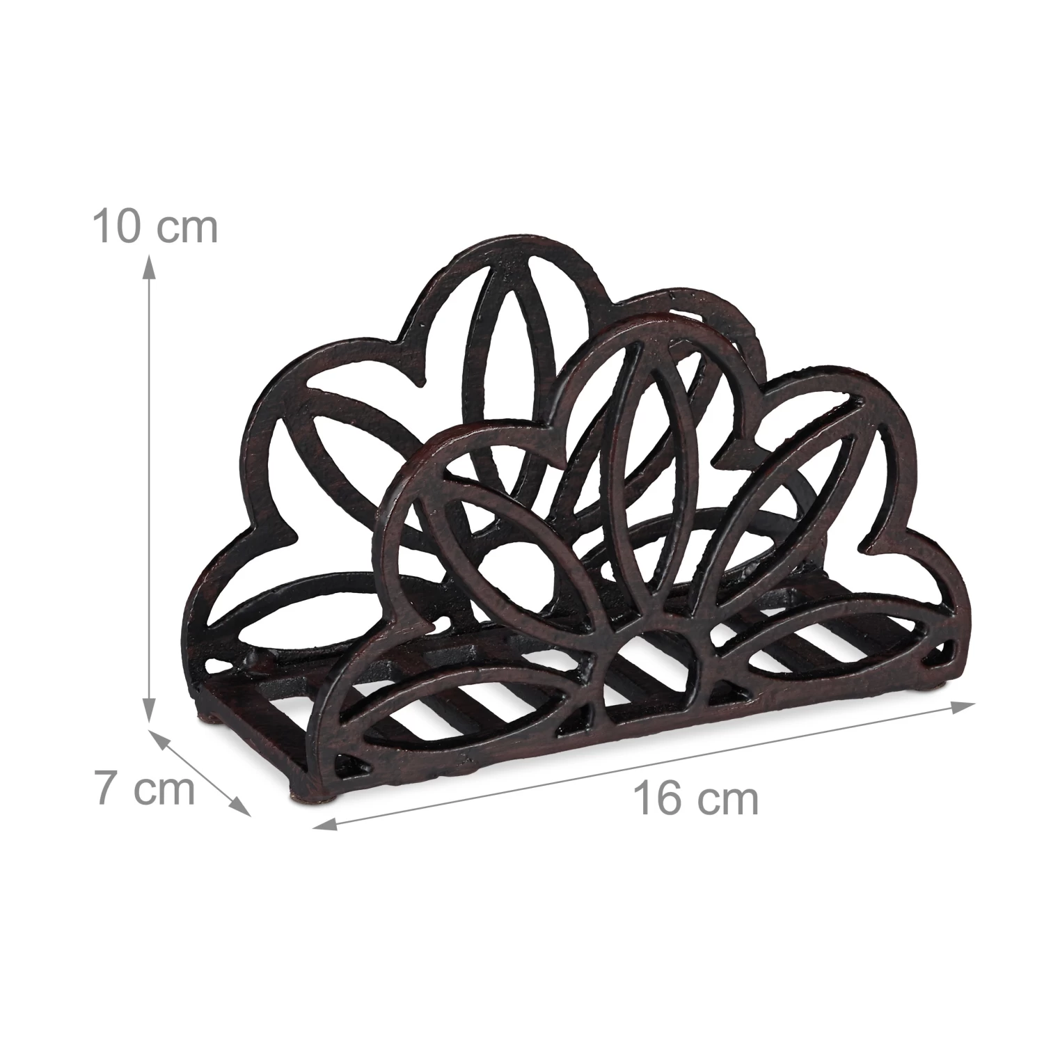 2x Serviettenhalter In Braun - 33x33 Cm 4 2x Serviettenhalter In Braun - 33x33 Cm – Bild 4