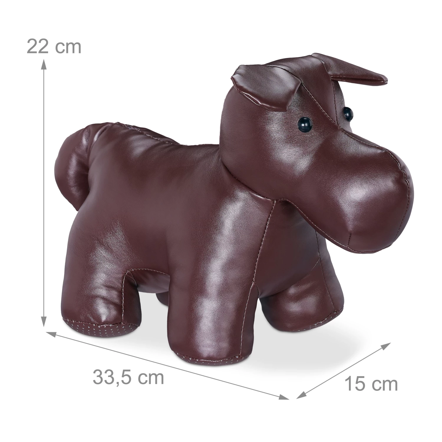 2x Türstopper "Hund" In Braun 4 2x Türstopper "Hund" In Braun – Bild 4