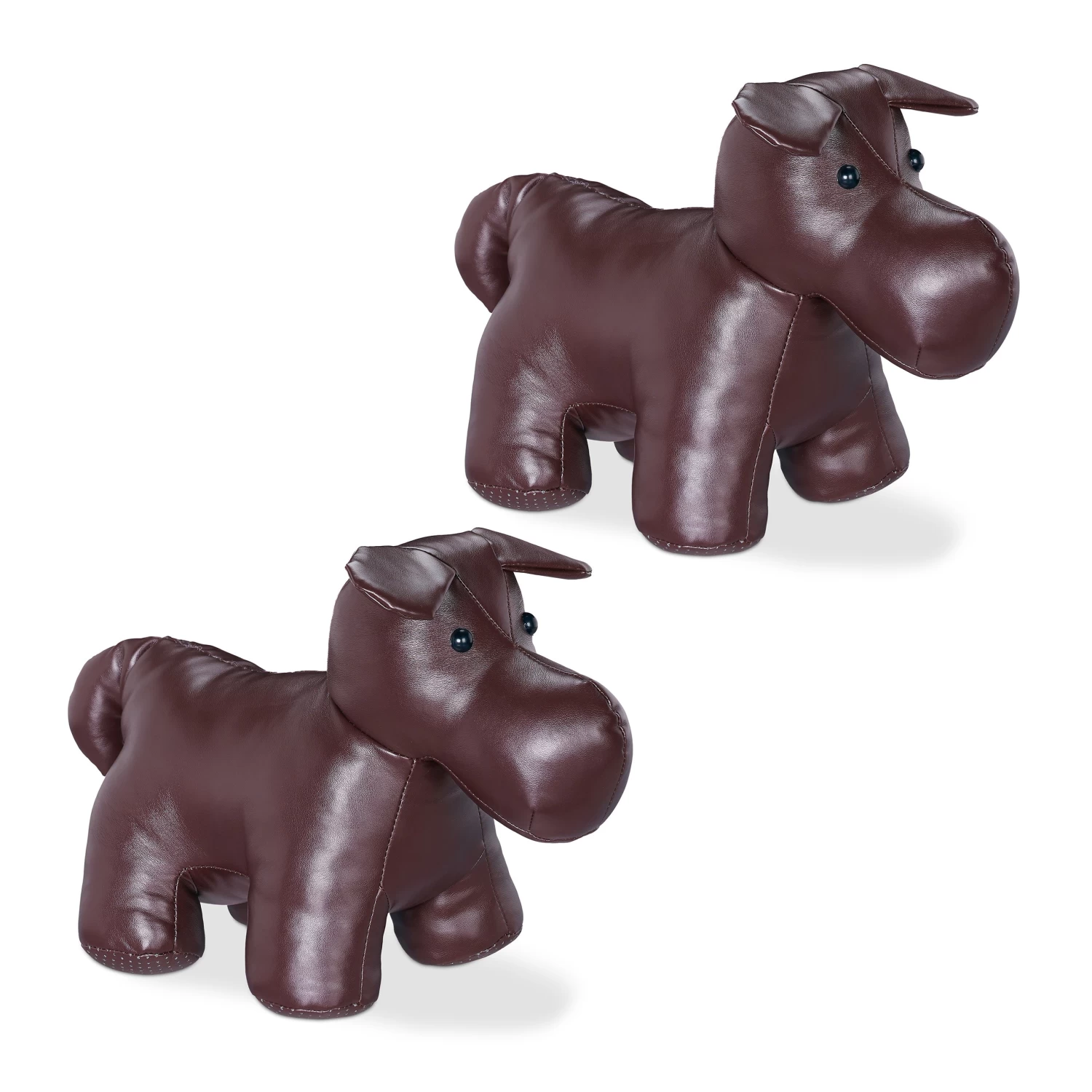 2x Türstopper "Hund" In Braun 1 2x Türstopper "Hund" In Braun