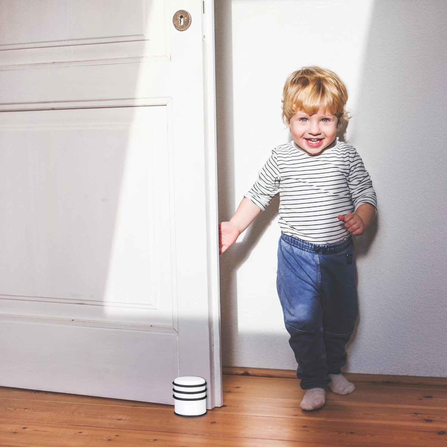 2x Türstopper In Weiß - Ø 7 Cm 3 2x Türstopper In Weiß - Ø 7 Cm – Bild 3