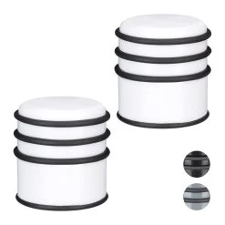 2x Türstopper In Weiß - Ø 7 Cm