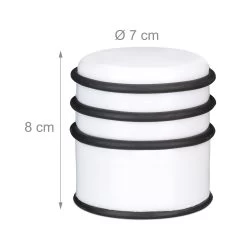 2x Türstopper In Weiß - Ø 7 Cm 9 2x Türstopper In Weiß - Ø 7 Cm -Relaxdays relaxdays 2x turstopper in weiss o 7 cm 3