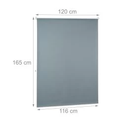 2x Verdunkelungsrollo In Grau - (B)120 X (H)160 Cm -Relaxdays relaxdays 2x verdunkelungsrollo in grau b 120 x h 160 cm 2
