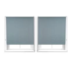 2x Verdunkelungsrollo In Grau - (B)120 X (H)160 Cm -Relaxdays relaxdays 2x verdunkelungsrollo in grau b 120 x h 160 cm 6