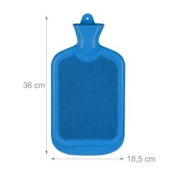 2x Wärmflasche In Blau -Relaxdays relaxdays 2x warmflasche in blau 3