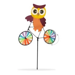 2x Windrad "Eule" In Bunt - (B)51,5 X (H)84,5 X (T)3 Cm -Relaxdays relaxdays 2x windrad eule in bunt b 51 5 x h 84 5 x t 3 cm 5