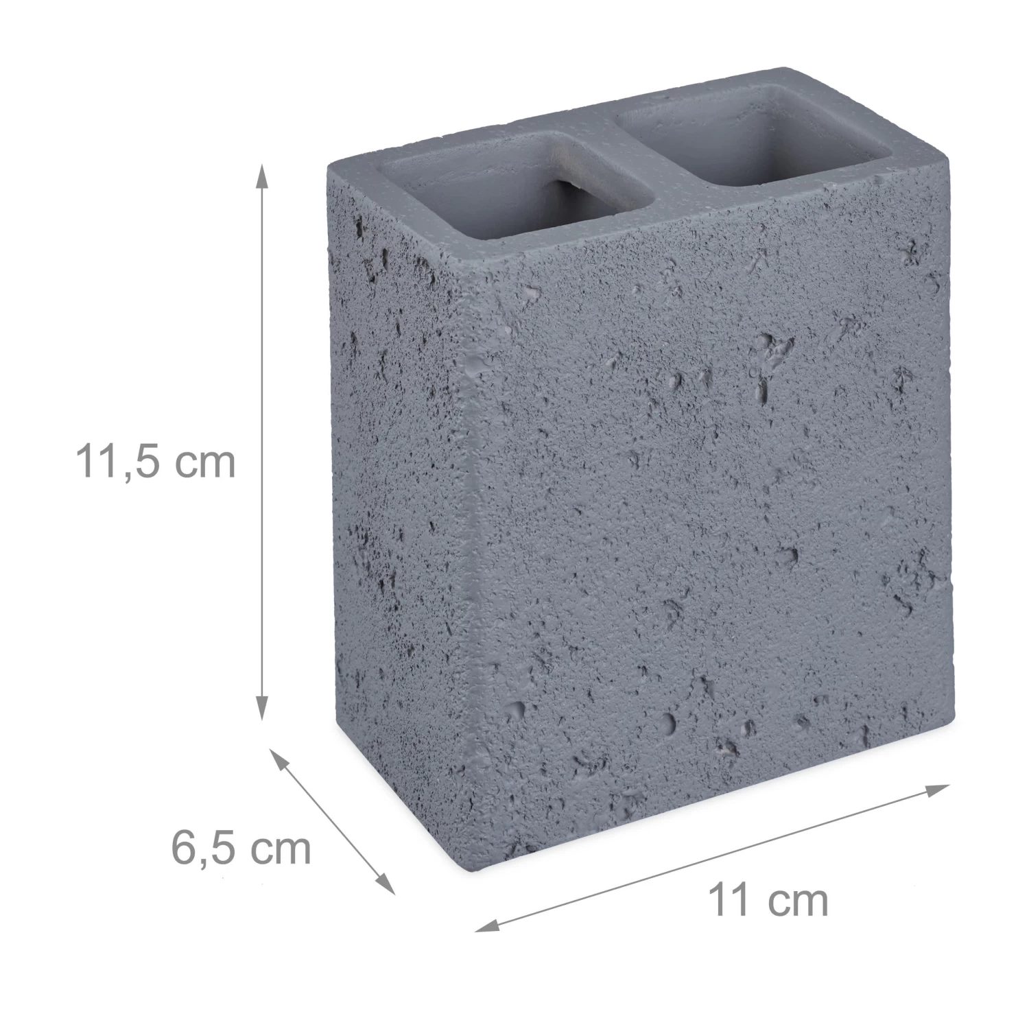 2x Zahnbürstenhalter In Grau 4 2x Zahnbürstenhalter In Grau – Bild 4