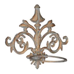 3 X Blumenhalter In Gold-Grau - Ø 13,5 Cm