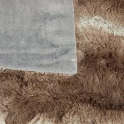 3 X Felldecke In Braun - 150x200 Cm -Relaxdays relaxdays 3 x felldecke in braun 150x200 cm 5