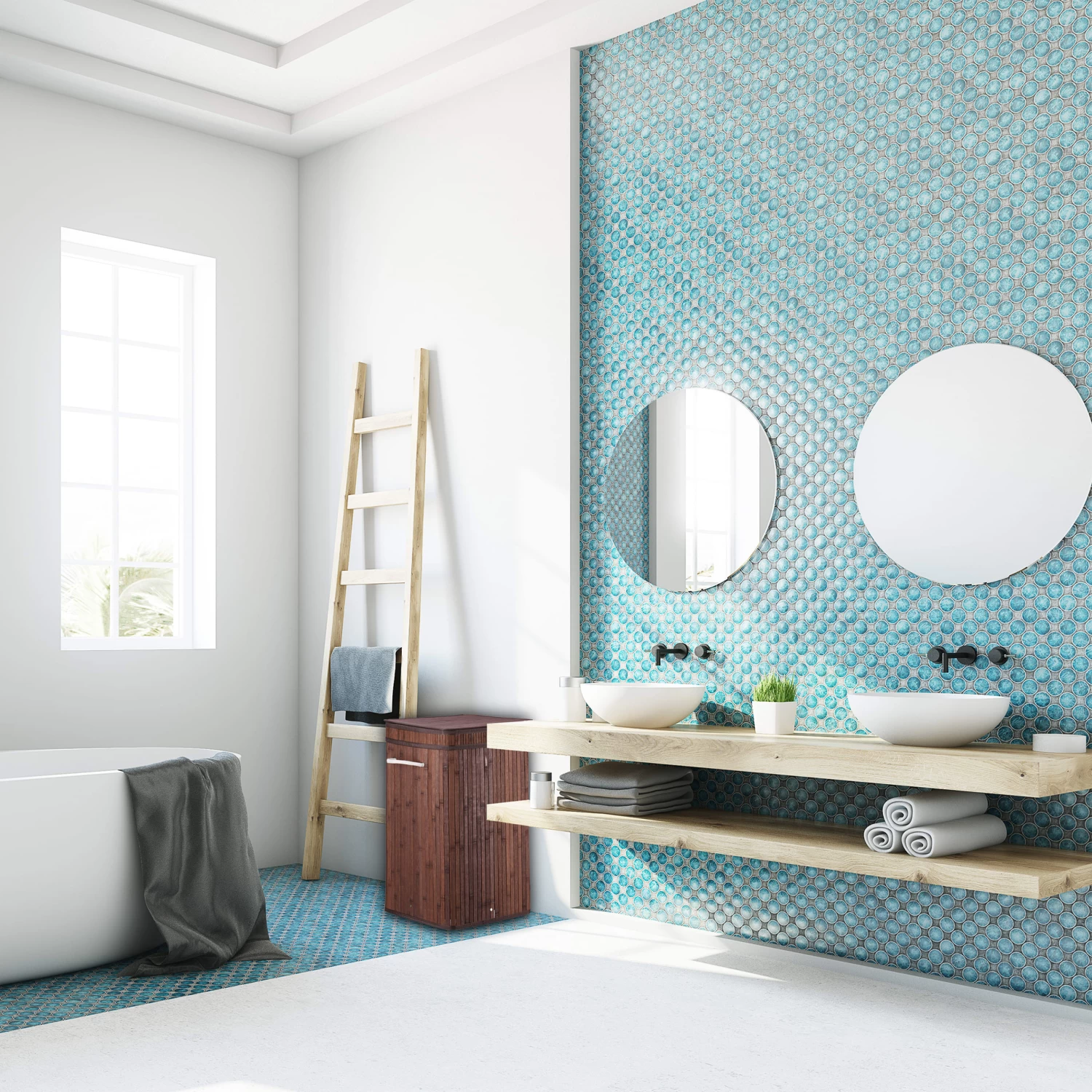 3 X Wäschekorb In Braun - (B)36 X (H)63 X (T)36 Cm 2 3 X Wäschekorb In Braun - (B)36 X (H)63 X (T)36 Cm – Bild 2