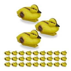30x Teichente In Gelb/ Schwarz