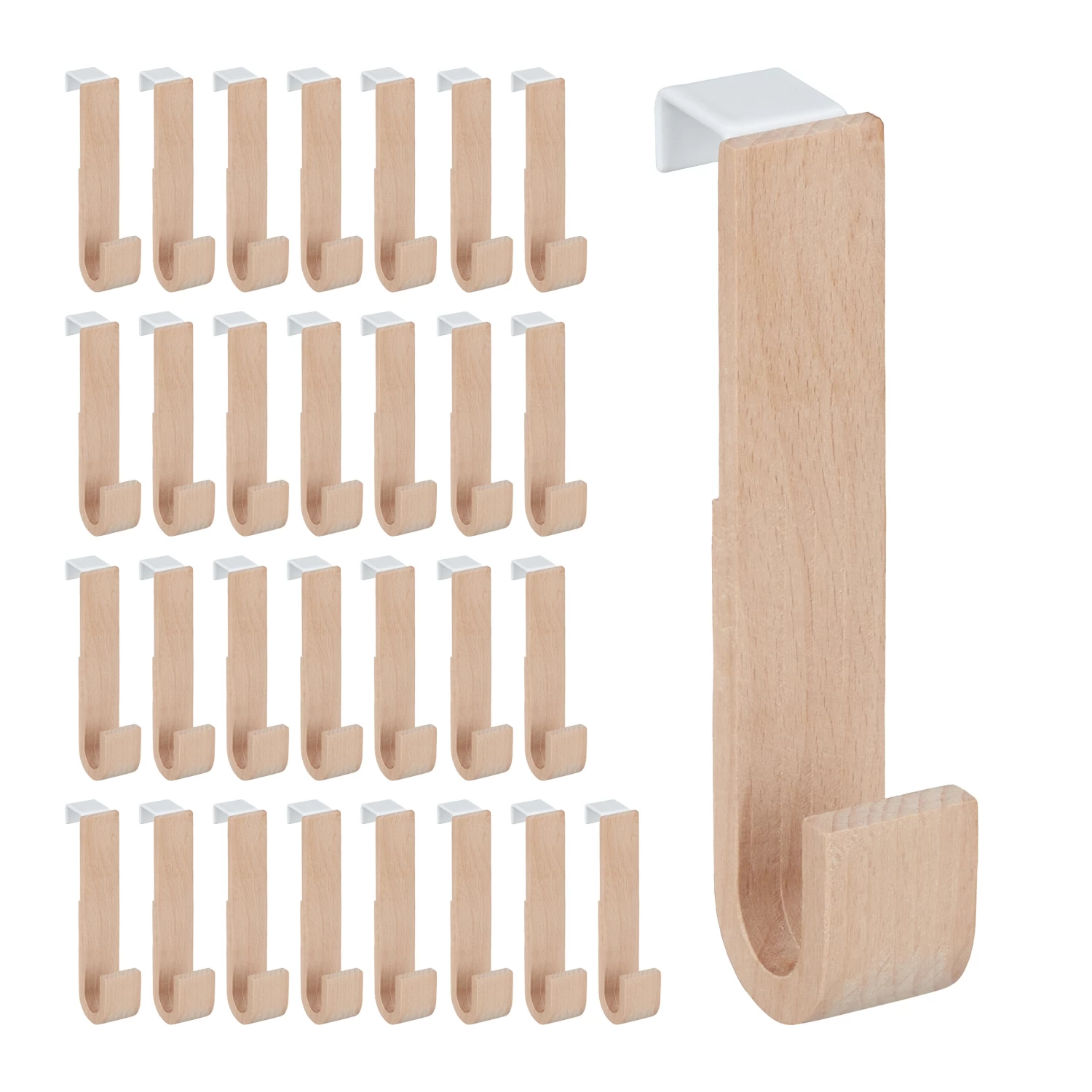 30x Türhaken In Weiß/Natur - (B)2,5 X (H)13 X (T)6 Cm 8 30x Türhaken In Weiß/Natur - (B)2,5 X (H)13 X (T)6 Cm – Bild 8