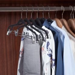 36x Samtbügel In Grau -Relaxdays relaxdays 36x samtbugel in grau 2